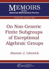 Book Cover for On Non-Generic Finite Subgroups of Exceptional Algebraic Groups by Alastair J Litterick