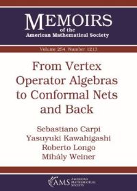 Book Cover for From Vertex Operator Algebras to Conformal Nets and Back by Sebastiano Carpi, Yasuyuki Kawahigashi, Roberto Longo, Mihály Weiner, American Mathematical Society