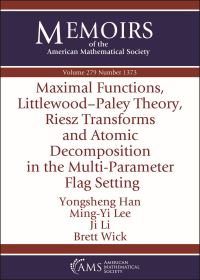 Book Cover for Maximal Functions, Littlewood-Paley Theory, Riesz Transforms and Atomic Decomposition in the Multi-Parameter Flag Setting by Yongsheng Han, MingYi Lee, Ji Li, Brett D Wick