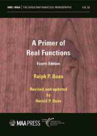 Book Cover for A Primer of Real Functions by Ralph P Boas, Harold P Boas