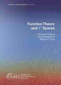 Book Cover for Function Theory and Lp Spaces by Raymond Cheng, Javad Mashreghi, William T Ross