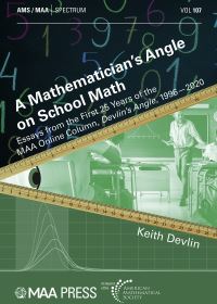 Book Cover for A Mathematician's Angle on School Math by Keith J Devlin