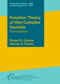 Book Cover for Function Theory of One Complex Variable by Robert E Greene