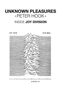 Book Cover for Unknown Pleasures by Peter Hook