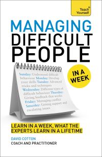 Book Cover for Managing Difficult People in a Week by David Cotton