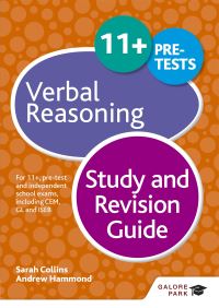 Book Cover for 11+ Verbal Reasoning Study and Revision Guide by Andrew Hammond