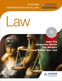 Book Cover for Cambridge International AS and A Level Law by Jacqueline Martin