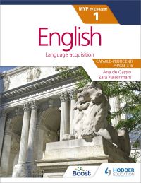 Book Cover for English for the IB MYP 1 by Ana De Castro, Zara Kaiserimam