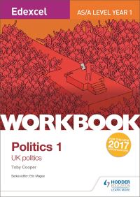 Book Cover for Edexcel AS/A-Level Politics. Workbook 1 UK Politics by Toby Cooper