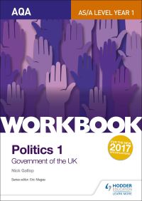 Book Cover for AQA AS/A-Level Politics. Government of the UK by Nick Gallop