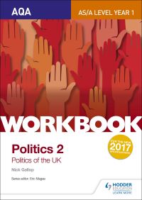 Book Cover for AQA AS/A-Level Politics. Workbook 2 Politics of the UK by Nick Gallop