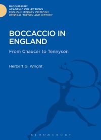 Book Cover for Boccaccio in England by Herbert G Wright