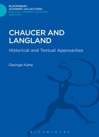 Book Cover for Chaucer and Langland by George Kane