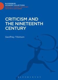 Book Cover for Criticism and the Nineteenth Century by Geoffrey Tillotson