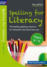 Book Cover for Spelling for Literacy for Ages 8-9 by Andrew Brodie