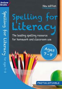 Book Cover for Spelling for Literacy for Ages 7-8 by Andrew Brodie
