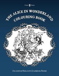Book Cover for The Alice in Wonderland Colouring Book by Pook Press