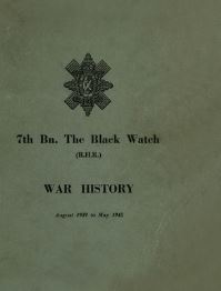 Book Cover for WAR HISTORY OF THE 7th Bn THE BLACK WATCH by Anon
