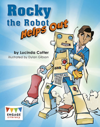 Book Cover for Rocky the Robot Helps Out by Lucinda Cotter