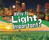Book Cover for Why Is Light Important? by Mari C Schuh