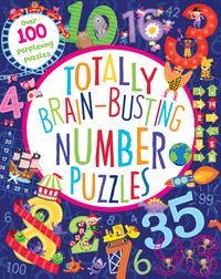 Book Cover for Totally Brain-Busting Number Puzzles by Claire Sipi