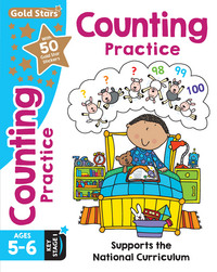 Book Cover for Gold Stars Counting Practice Ages 5-6 Key Stage 1 by Nina Filipek, Frances Mackay