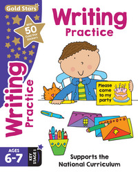 Book Cover for Gold Stars Writing Practice Ages 6-7 Key Stage 1 by Nina Filipek