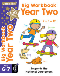 Book Cover for Gold Stars Big Workbook Year Two Ages 6-7 Key Stage 1 by Nina Filipek