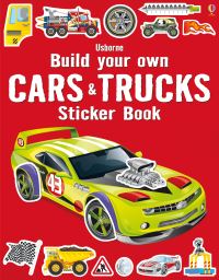 Book Cover for Build Your Own Cars and Trucks Sticker Book by Simon Tudhope
