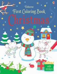 Book Cover for First Colouring Book Christmas by Jessica Greenwell