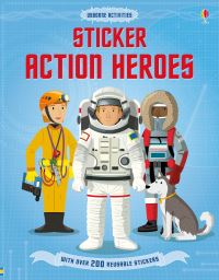 Book Cover for Sticker Action Heroes by Megan Cullis