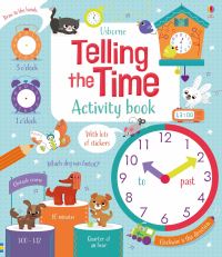 Book Cover for Telling the Time Activity Book by Lara Bryan