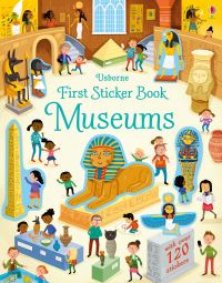 Book Cover for First Sticker Book Museums by Holly Bathie