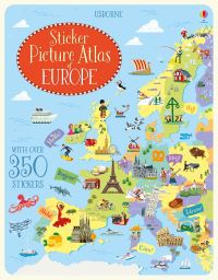 Book Cover for Sticker Picture Atlas of Europe by Jonathan Melmoth