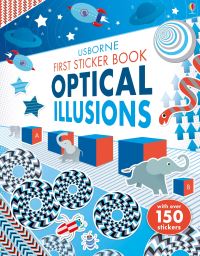 Book Cover for First Sticker Book Optical Illusions by Sam Taplin