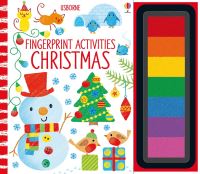 Book Cover for Fingerprint Activities Christmas by Fiona Watt