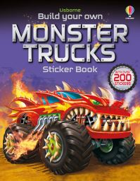Book Cover for Build Your Own Monster Trucks Sticker Book by Simon Tudhope