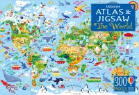 Book Cover for Usborne Atlas and Jigsaw The World by Sam Smith