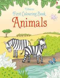 Book Cover for First Colouring Book Animals by Jessica Greenwell