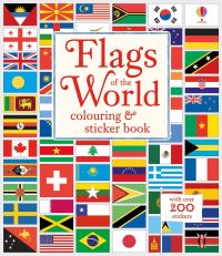 Book Cover for Flags of the World Colouring & Sticker Book by Susan Meredith
