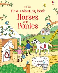 Book Cover for First Colouring Book Horses and Ponies by Jessica Greenwell