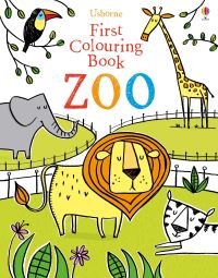 Book Cover for First Colouring Book Zoo by Jessica Greenwell