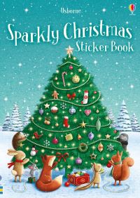 Book Cover for Sparkly Christmas Sticker Book by Fiona Patchett