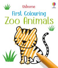 Book Cover for First Colouring Zoo Animals by Kirsteen Robson, Jenny Brown
