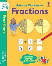 Book Cover for Usborne Workbooks Fractions 7-8 by Holly Bathie