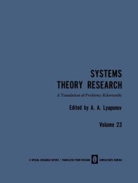 Book Cover for Systems Theory Research by A A Lyapunov