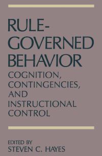 Book Cover for Rule-Governed Behavior by Steven C Hayes