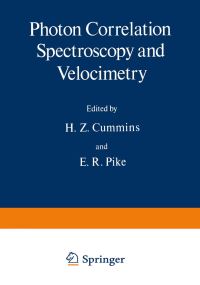 Book Cover for Photon Correlation Spectroscopy and Velocimetry by H Cummins