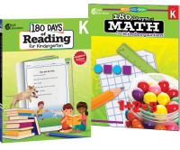 Book Cover for 180 Days¬: Reading & Math for Grade K: 2-Book Set by Multiple Authors