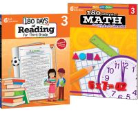 Book Cover for 180 Days¬: Reading & Math Grade 3: 2-Book Set by Multiple Authors